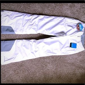 Women’s Small White Columbia Snow Pants - NWT